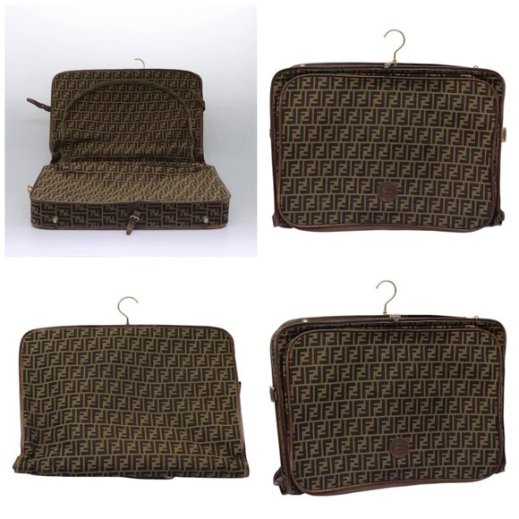 FENDI Zucca Canvas Garment Cover Brown Auth fm4432 - Picture 16 of 16